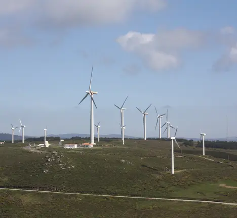 Parque e&oacute;lico en Cabo Vil&aacute;n