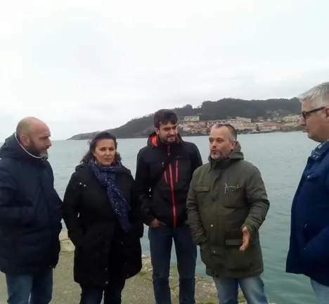 Ana Miranda con Serxio Dom&iacute;ngez e Xan Carlos Sar