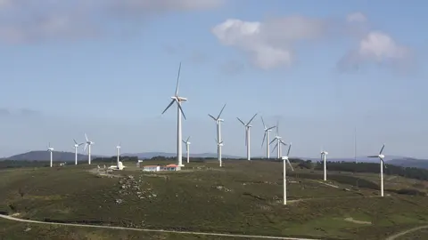 Parque e&oacute;lico en Cabo Vil&aacute;n