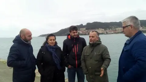 Ana Miranda con Serxio Dom&iacute;ngez e Xan Carlos Sar